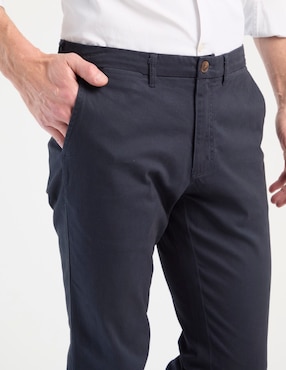 Pantalón chino slim Chaps de algodón para hombre