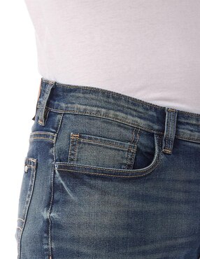 Jeans slim Buffalo Jeans David Bitton lavado stone wash para hombre