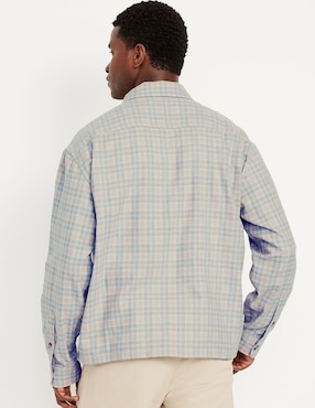 Camisa casual Old Navy de algodón manga larga para hombre