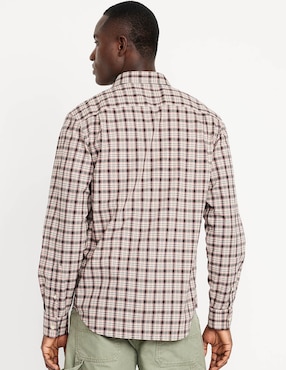 Camisa casual Old Navy de algodón manga larga para hombre