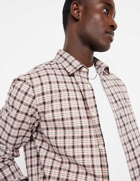 Camisa casual Old Navy de algodón manga larga para hombre