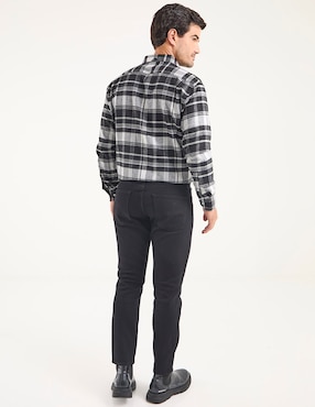 Jeans straight Old Navy lavado obscuro para hombre