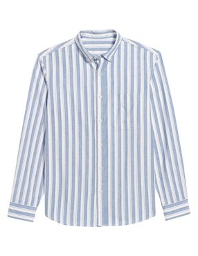 Camisa casual Old Navy de algodón manga larga para hombre