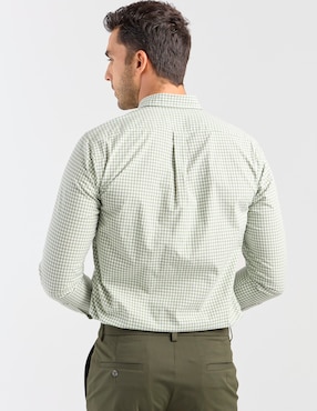 Camisa casual Polosur de algodón manga larga para hombre