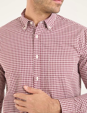 Camisa casual Polosur de algodón manga larga para hombre