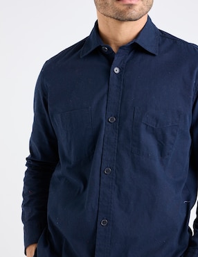 Sobrecamisa casual Polosur de algodón manga larga para hombre