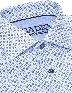 Camisa casual Cuadra de algodón manga larga para hombre