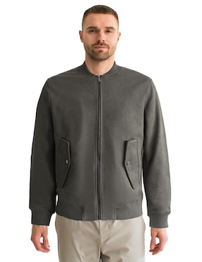 Chamarra casual generra impermeable con bolsillos para hombre