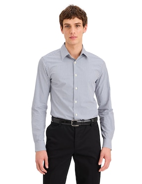 Camisa casual Dockers de algodón manga larga para hombre