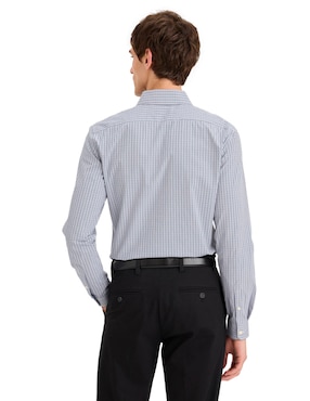Camisa casual Dockers de algodón manga larga para hombre