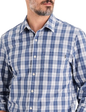Camisa casual Dockers de algodón manga larga para hombre