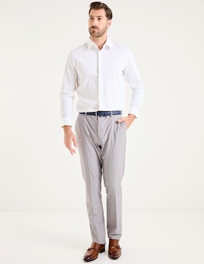 Camisa de vestir Dockers de algodón manga larga para hombre