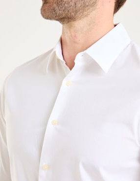 Camisa de vestir Dockers de algodón manga larga para hombre