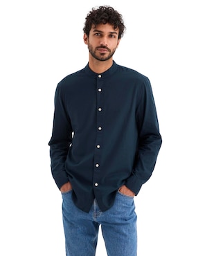 Camisa casual Dockers de algodón manga larga para hombre