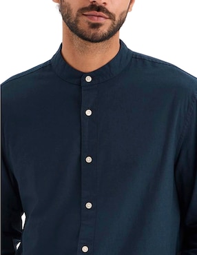 Camisa casual Dockers de algodón manga larga para hombre