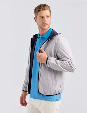 Chamarra Polosur capucha y bolsa para hombre