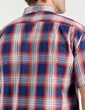 Camisa casual Cavalatti de algodón manga corta para hombre