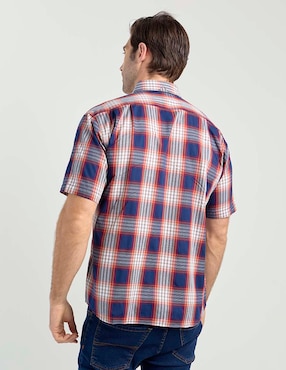 Camisa casual Cavalatti de algodón manga corta para hombre