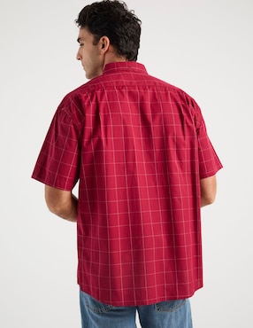 Camisa casual Cavalatti de algodón manga corta para hombre