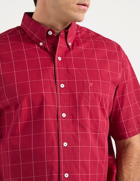 Camisa casual Cavalatti de algodón manga corta para hombre