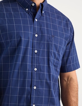 Camisa casual Cavalatti de algodón manga corta para hombre