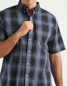 Camisa casual Cavalatti de algodón manga corta para hombre