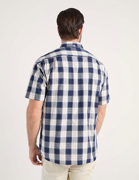 Camisa casual Cavalatti de algodón manga corta para hombre