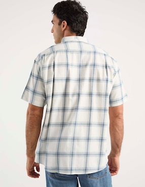 Camisa casual Cavalatti de algodón manga corta para hombre