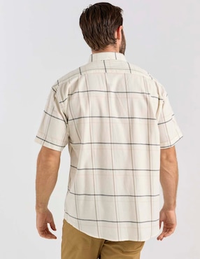 Camisa casual Cavalatti de algodón manga corta para hombre