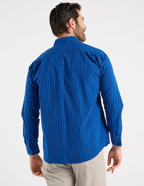 Camisa casual Cavalatti de algodón manga larga para hombre