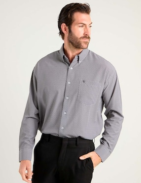 Camisa casual Cavalatti manga larga para hombre