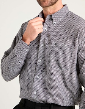 Camisa casual Cavalatti manga larga para hombre