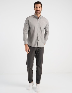 Camisa casual Cavalatti manga larga para hombre