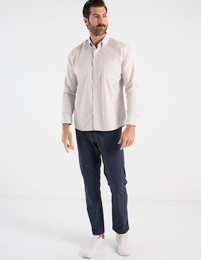 Camisa casual Cavalatti manga larga para hombre