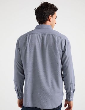 Camisa casual Cavalatti de algodón manga larga para hombre