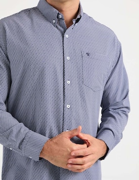 Camisa casual Cavalatti de algodón manga larga para hombre