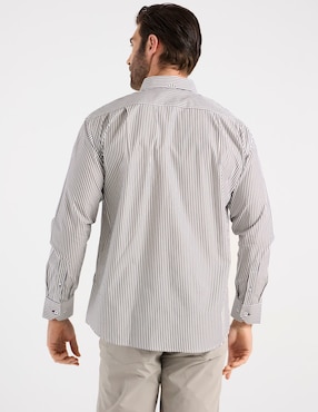 Camisa casual Cavalatti de algodón manga larga para hombre