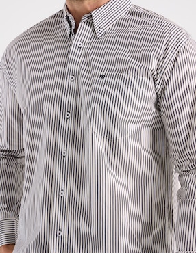 Camisa casual Cavalatti de algodón manga larga para hombre
