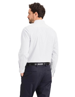 Camisa casual Dockers de algodón manga larga para hombre