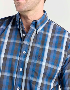 Camisa casual Cavalatti de algodón manga corta para hombre