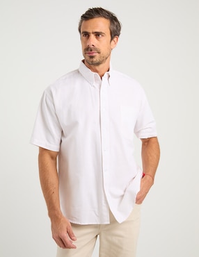 Camisa casual Cavalatti de algodón manga corta para hombre