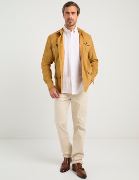 Camisa casual Cavalatti de algodón manga corta para hombre