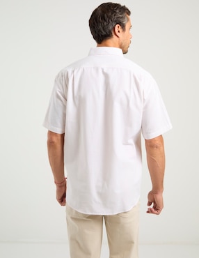 Camisa casual Cavalatti de algodón manga corta para hombre