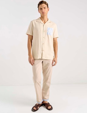 Camisa casual Now & Then manga corta para hombre