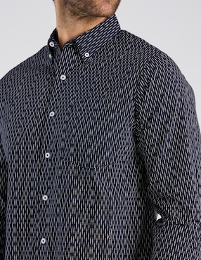 Camisa casual Regent Street de algodón manga larga para hombre