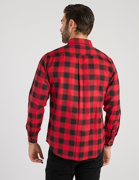 Camisa casual Regent Street de algodón manga larga para hombre