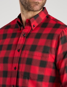 Camisa casual Regent Street de algodón manga larga para hombre