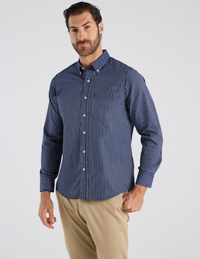 Camisa casual Regent Street manga larga para hombre
