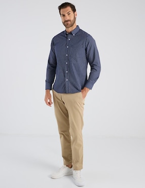 Camisa casual Regent Street manga larga para hombre