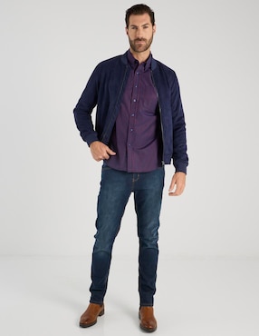 Camisa casual Regent Street manga larga para hombre